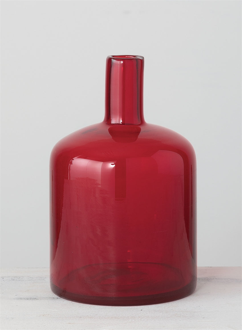 Red Glass Bottles