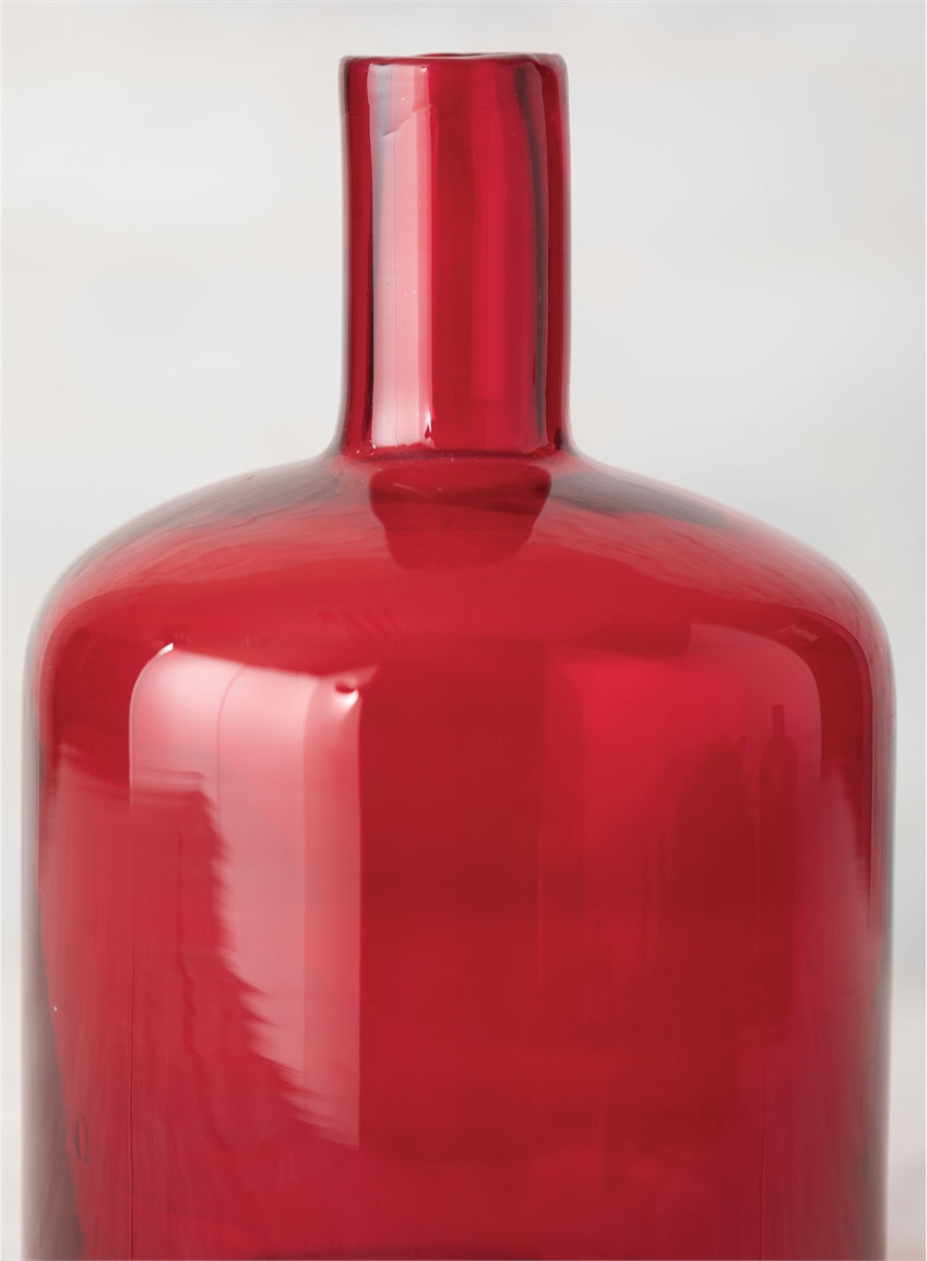 Red Glass Bottles