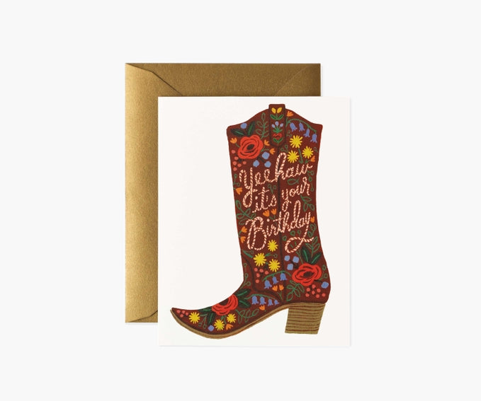 Rifle Paper Co. Birthday Boot Card