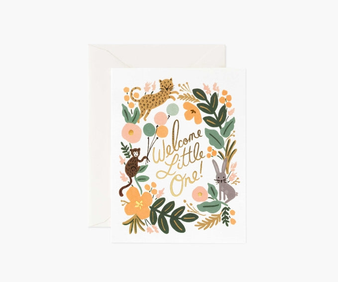 Menagerie Welcome Little One Card