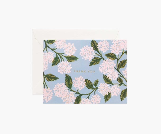 Rifle Paper Co. Hydrangea Thank You Card