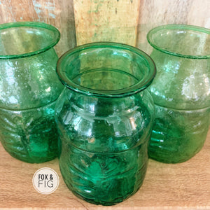 Hand Blown Recycled Green Glass Vase