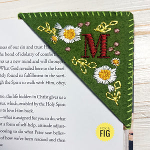 Felt Monogram Bookmarks ~ A-Z