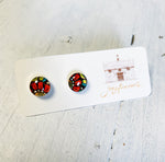 Vintage Imagery Small Circle Studs