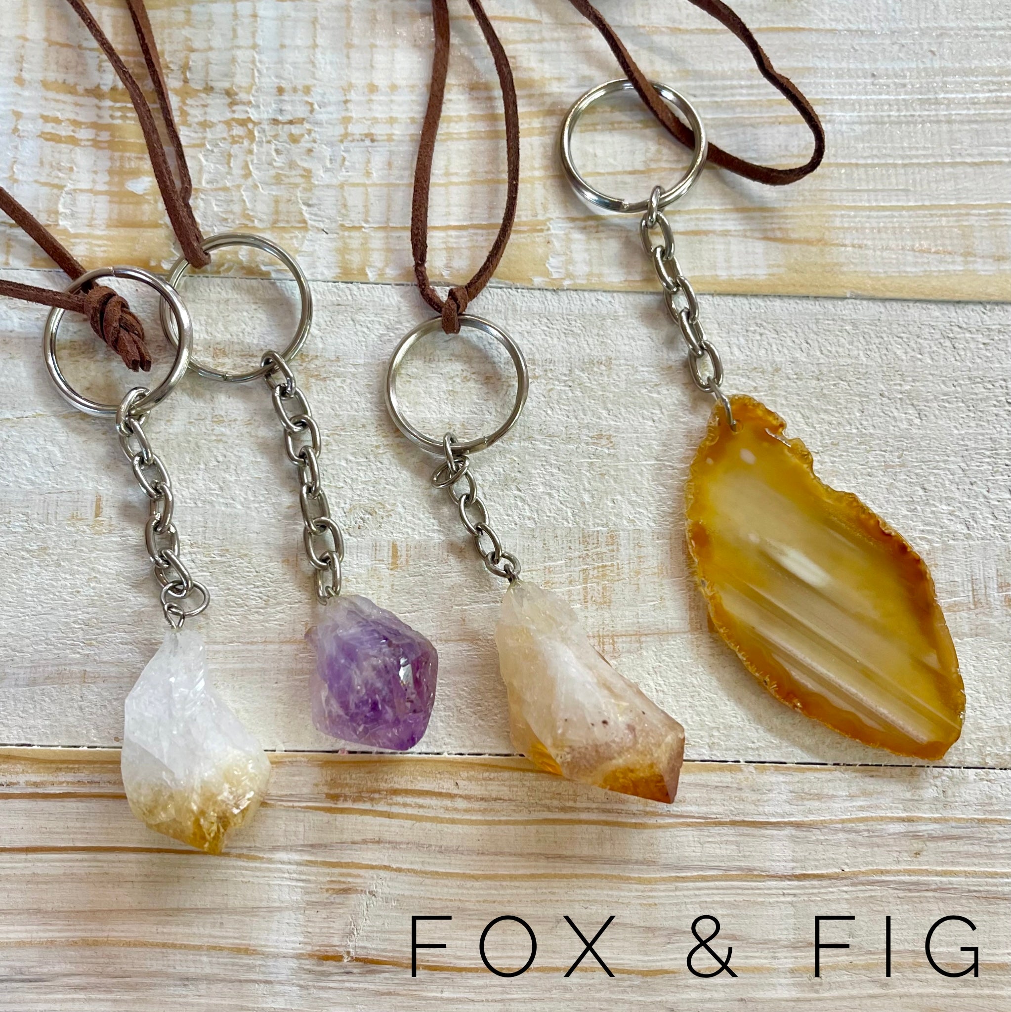 Gemstone Key Rings ~ Various Styles