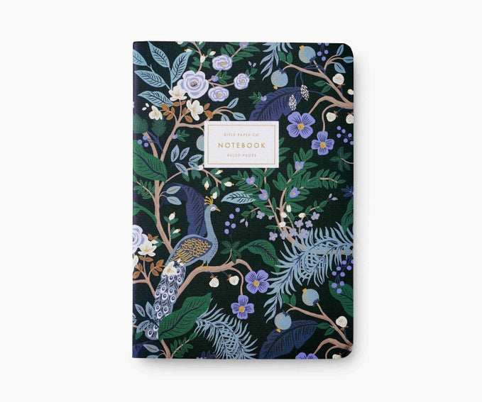 Rifle Paper Co. Peacock Set of 3 Assorted Notebooks