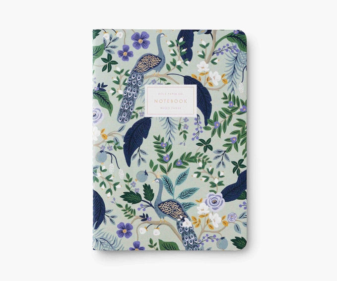 Rifle Paper Co. Peacock Set of 3 Assorted Notebooks