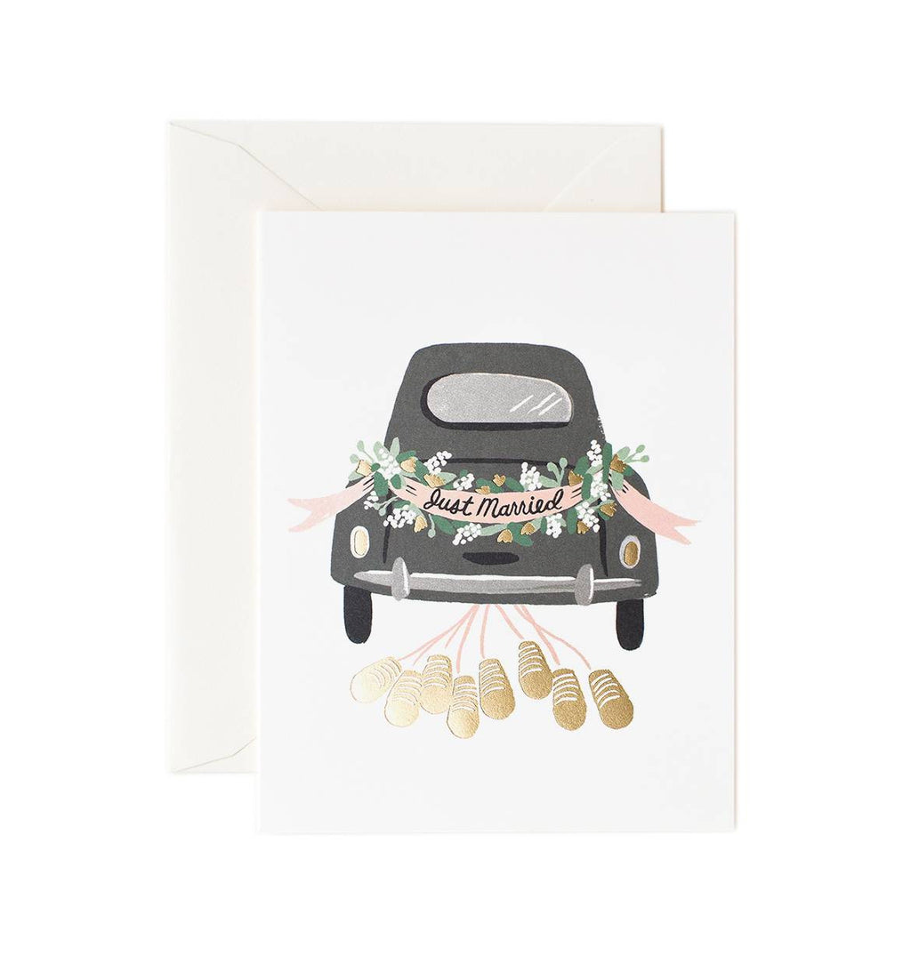 Just Married Getaway Card