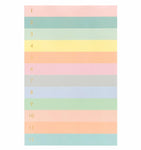 Numbered Color Block Memo Notepad