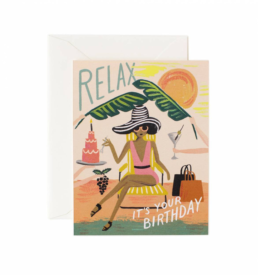 Relax Birthday Card