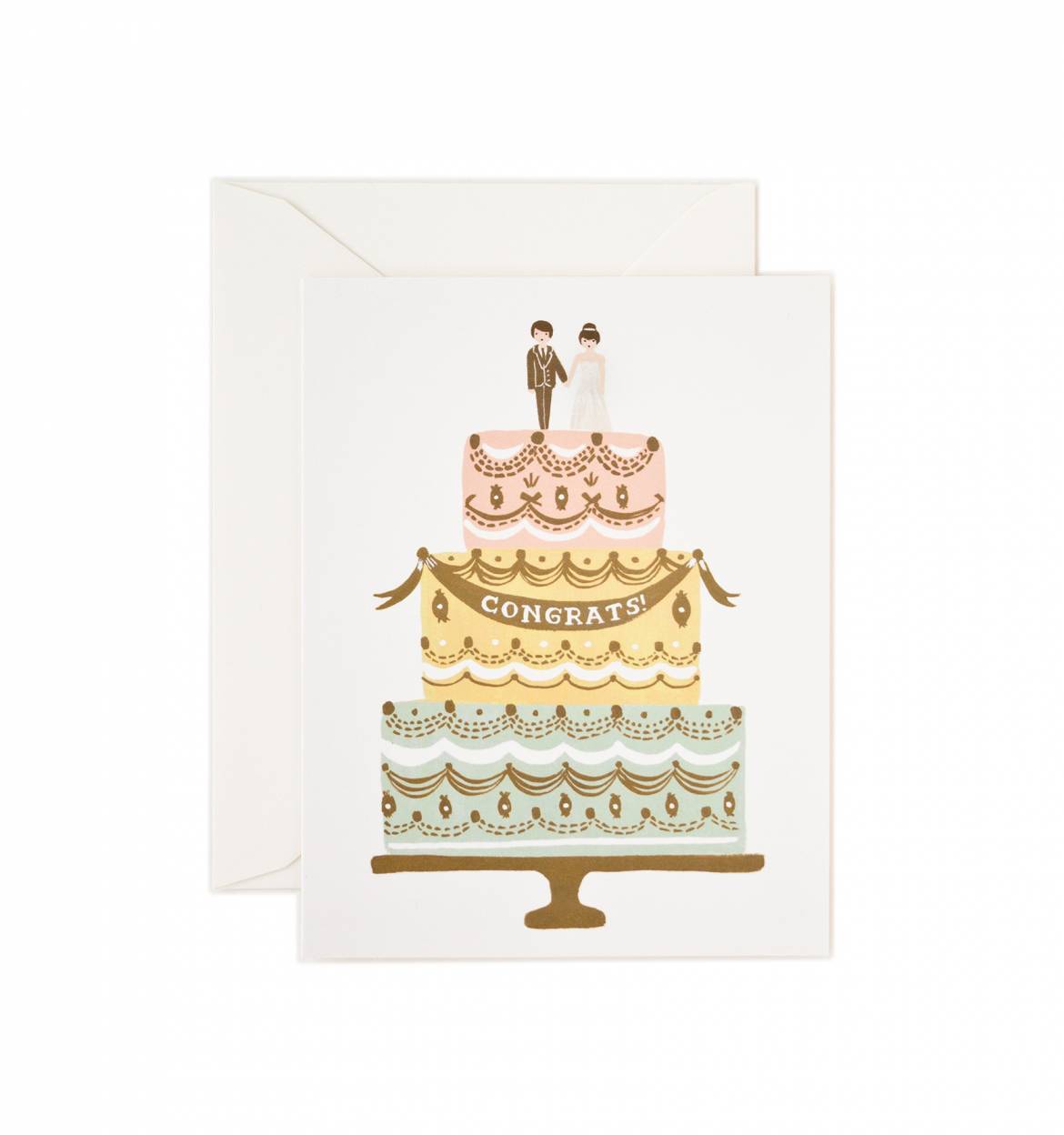 Congrats Wedding Cake Card