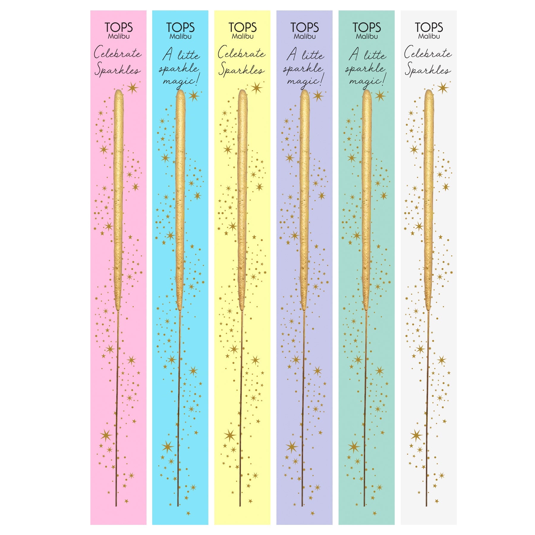 Birthday Wish Gold Sparklers ~ Various Colors