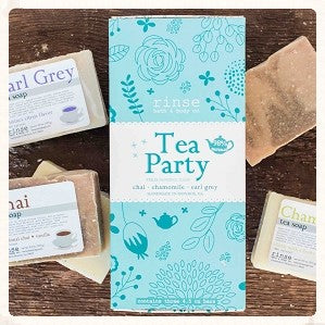 Tea Party Box Soaps ~ 3 Bars