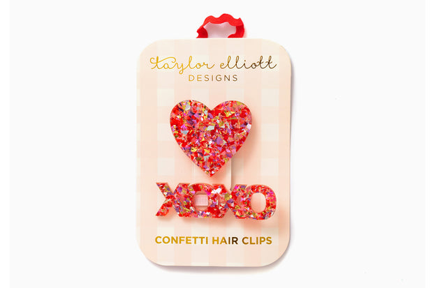 Confetti Hair Clips