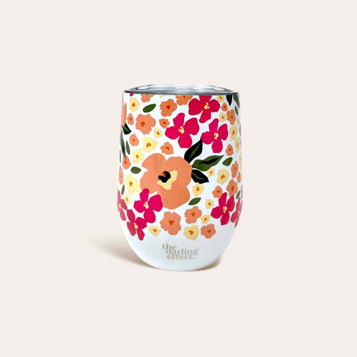 Floral Wine Tumbler ~ Various Styles