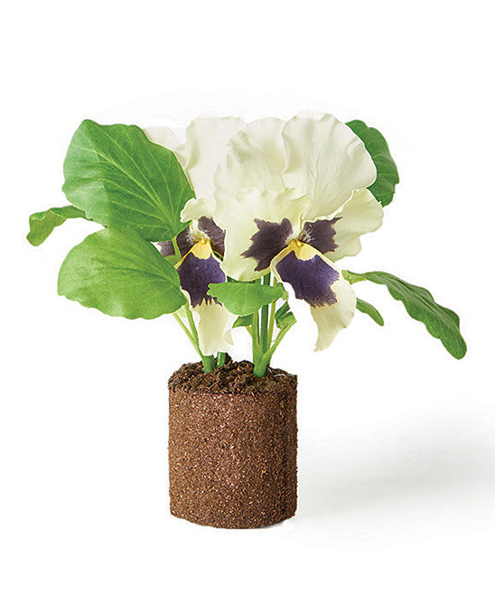 Pansy Realistic Drop In Plant ~ 3 Colors